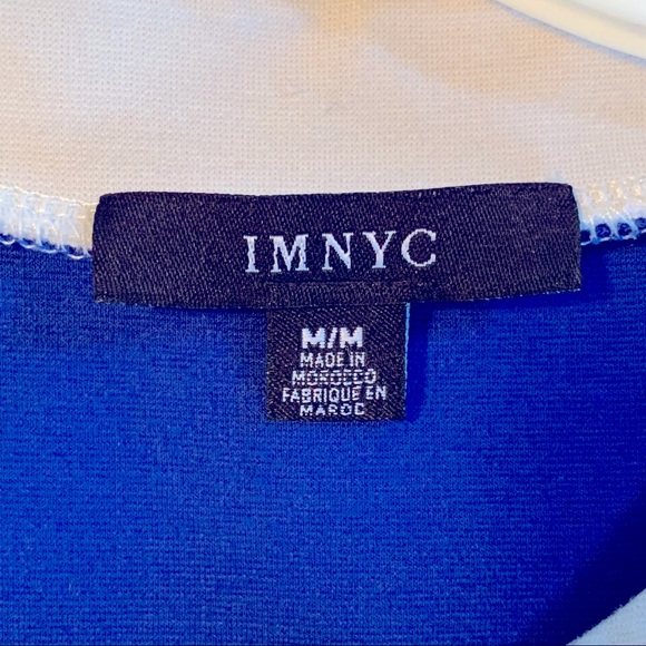 IMNYC Casual Blue and White Sleeveless Dress - Picture 4 of 5